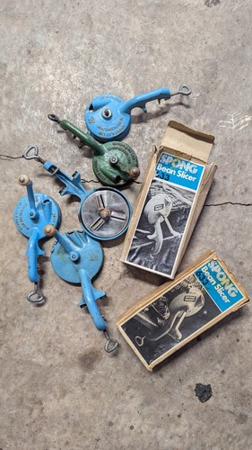Vintage spong bean slicers - spong,